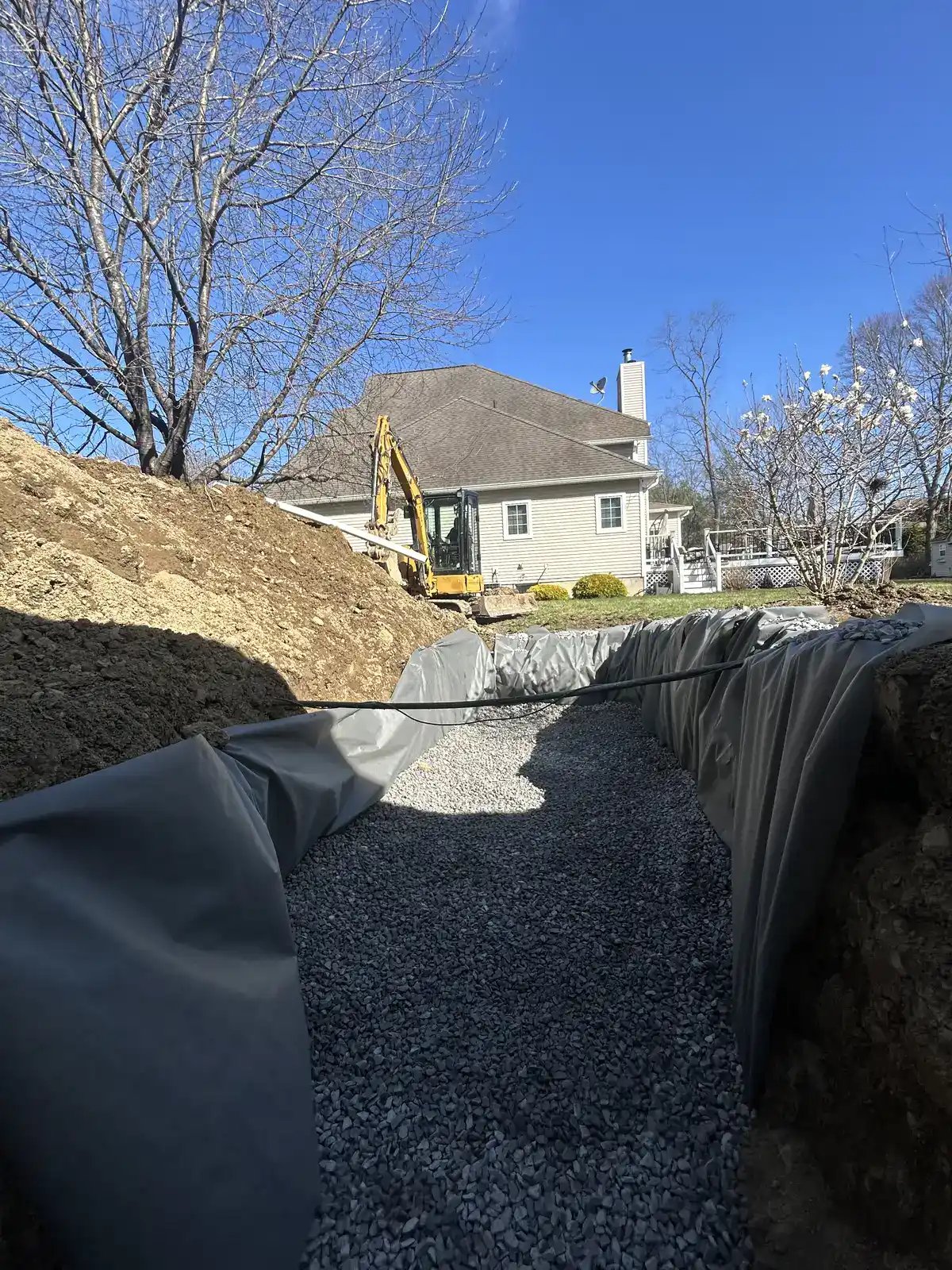 Drainage system installation in Dutchess County NY