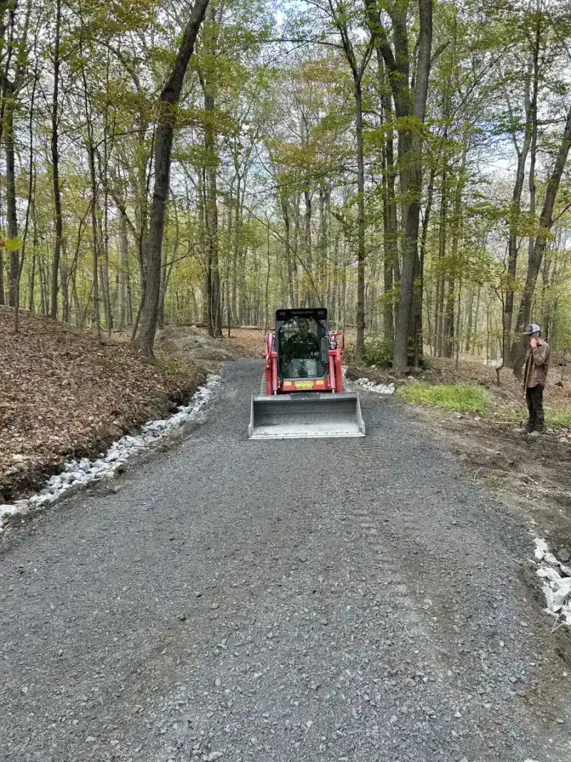 Gravel driveway installation in Dutchess County NY