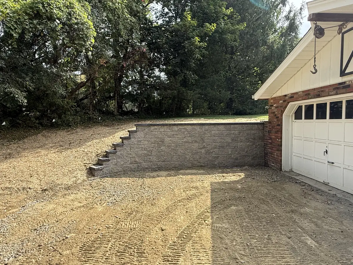 Retaining wall installation in Dutchess County NY