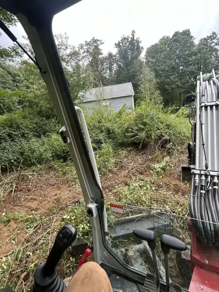Site grading after demolition in Dutchess County