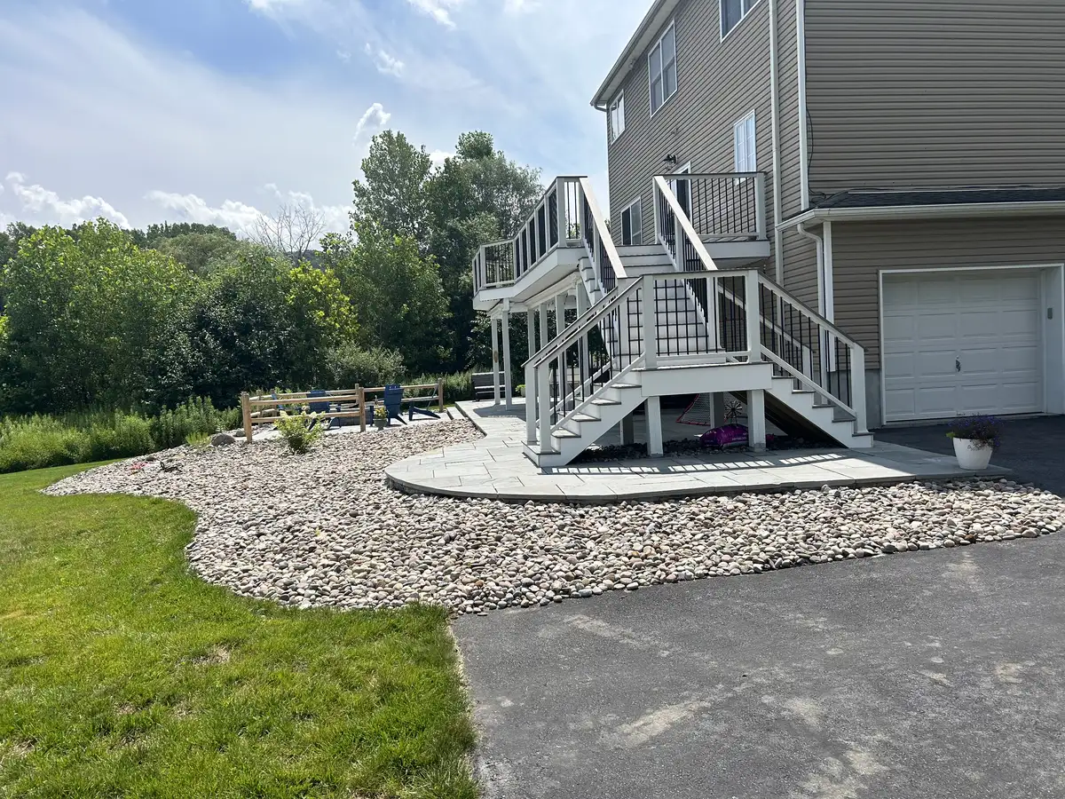Completed landscaping project in Hopewell Junction