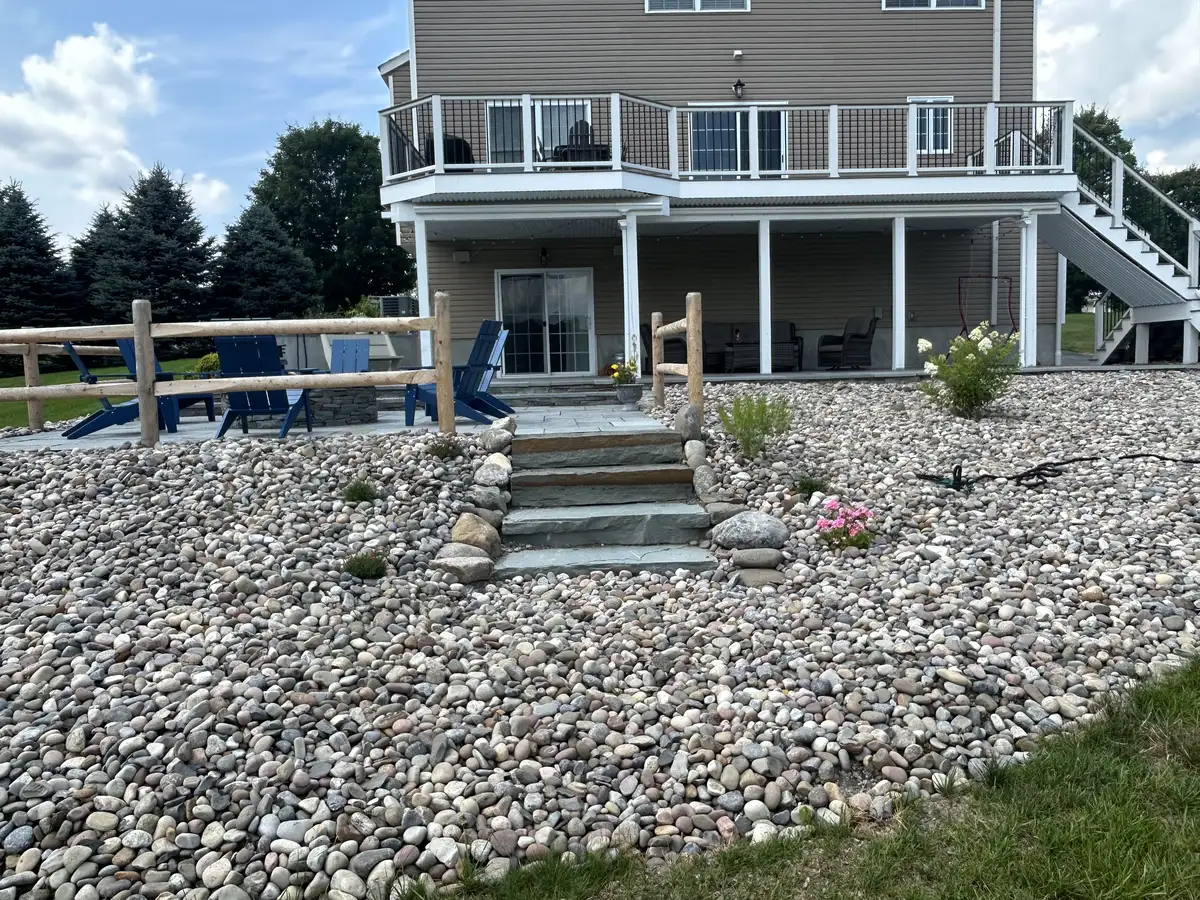 Front yard landscaping transformation
