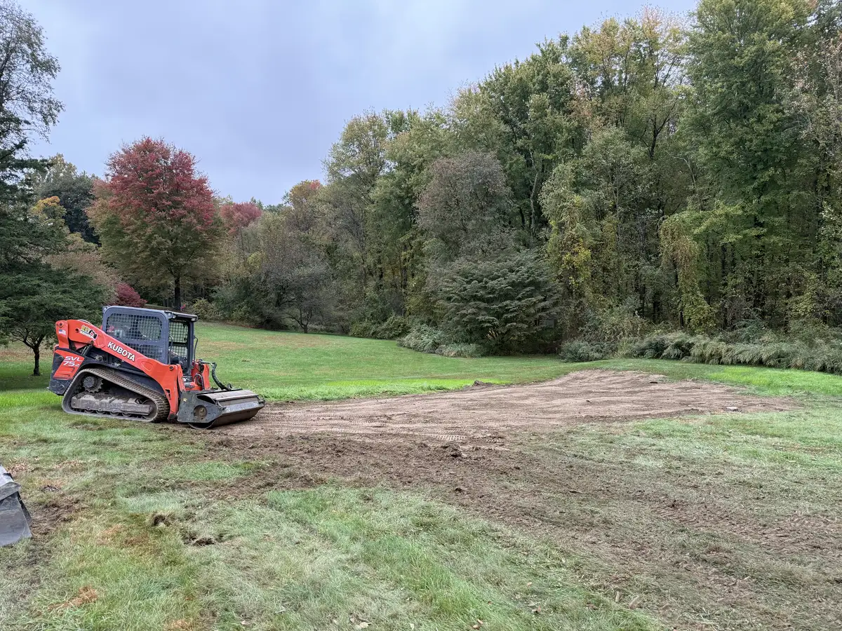 Fresh lawn installation in Dutchess County with healthy green turf
